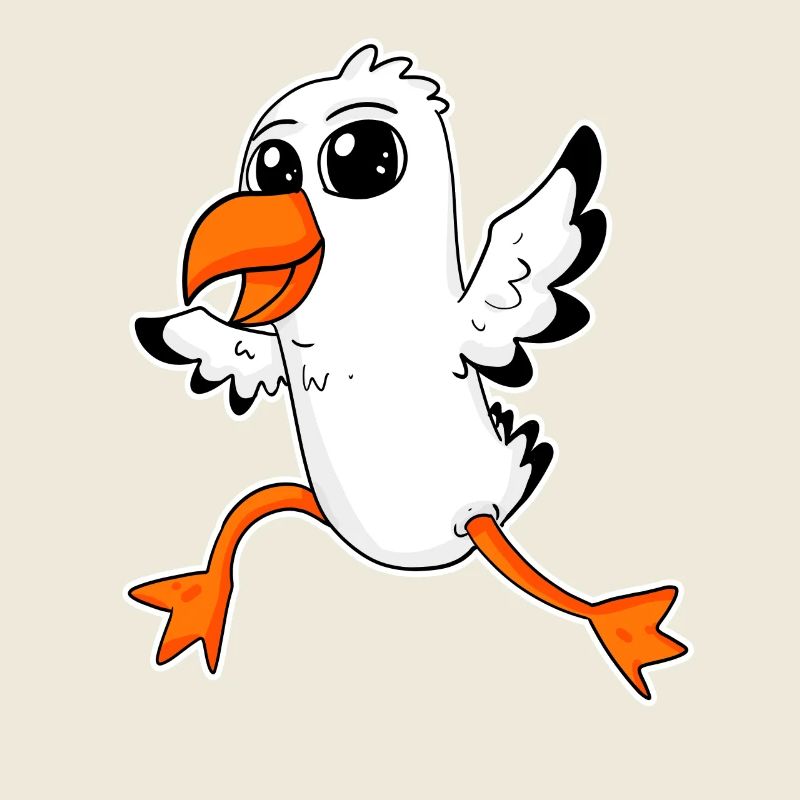 Süße Möwe