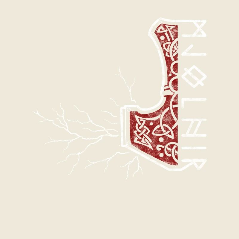 Le marteau de Thor avec flash - Mjölnir