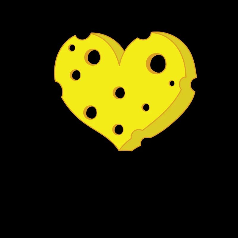 Morceaux de fromage en forme de coeur