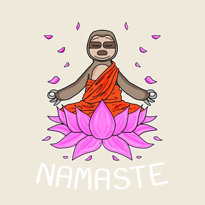 Yoga Namaste Sloth