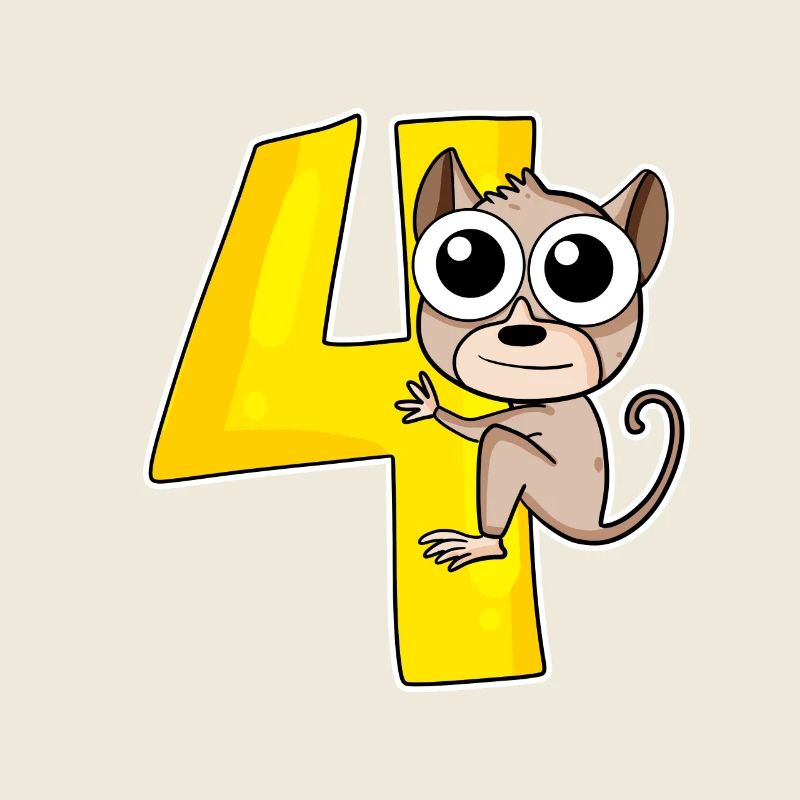 4 years - Tarsier Koboldmaki - 4th birthday