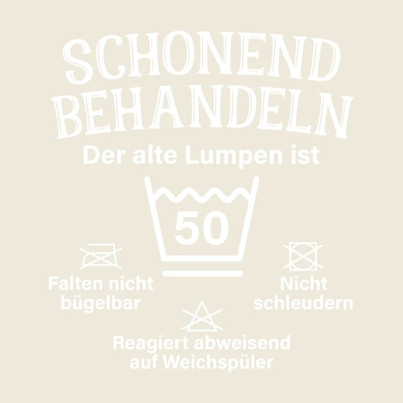 Schonend Behandeln Fünfzig Geschenk 50. Geburtstag