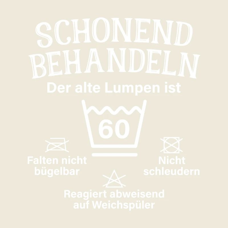 Schonend Behandeln Männer Geschenk 60. Geburtstag