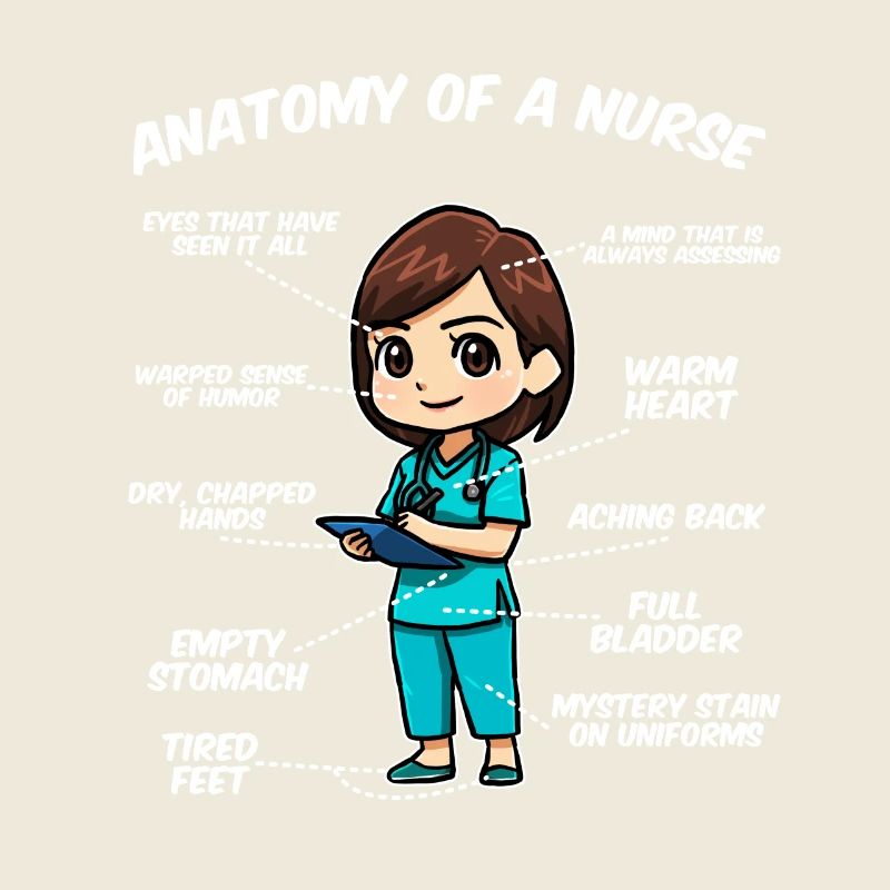 Anatomie einer Krankenschwester
