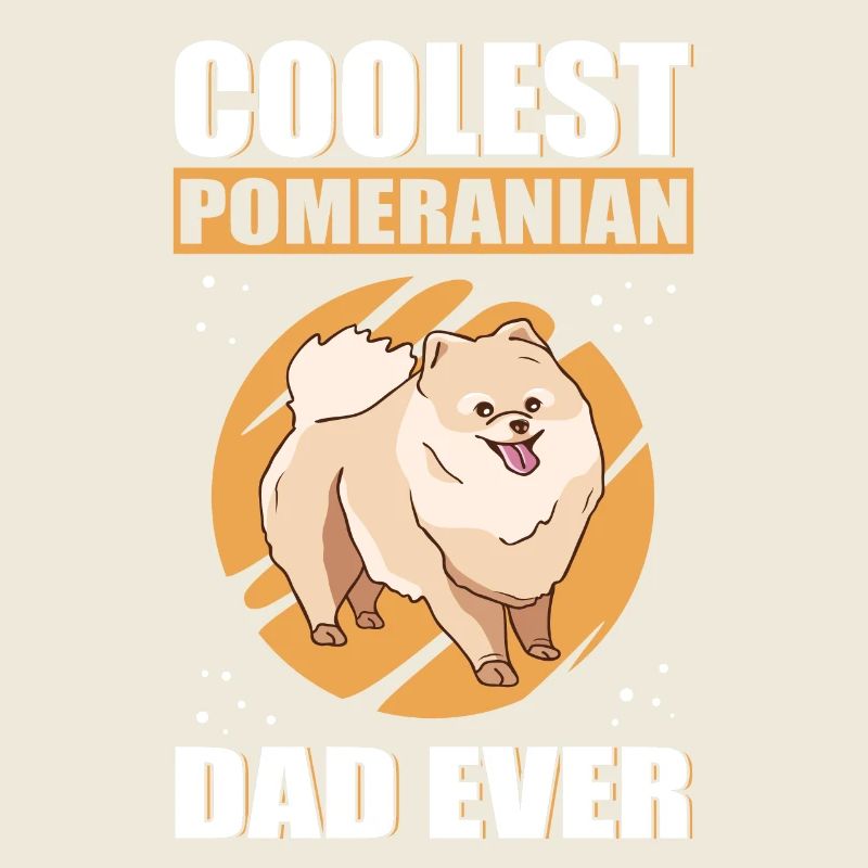 Zwergspitz Pomeranian Dad Hundebesitzer Geschenk