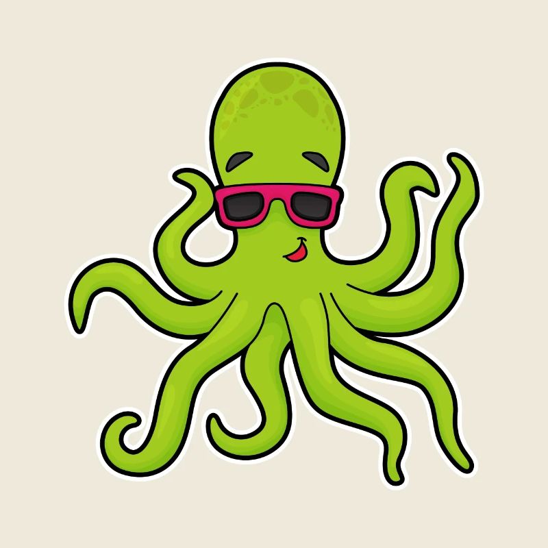 Krake Sonnenbrille
