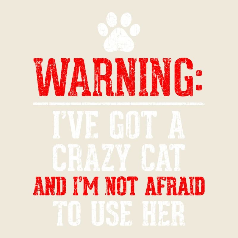 Remarque: t-shirt de chat fou. Commandez ici.