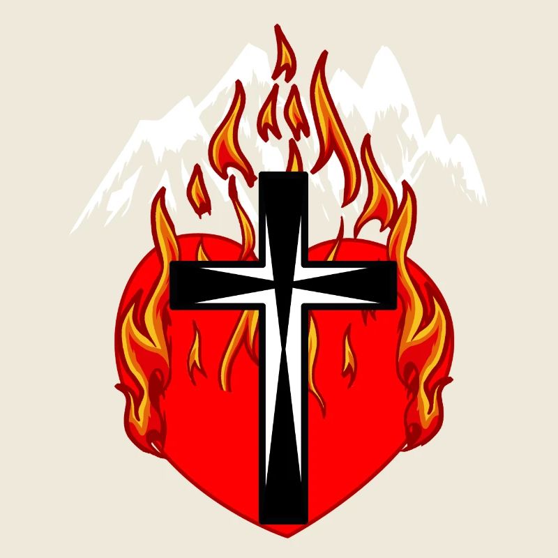 Mountaineers Mountaineering Heart Fire Flame Mountains