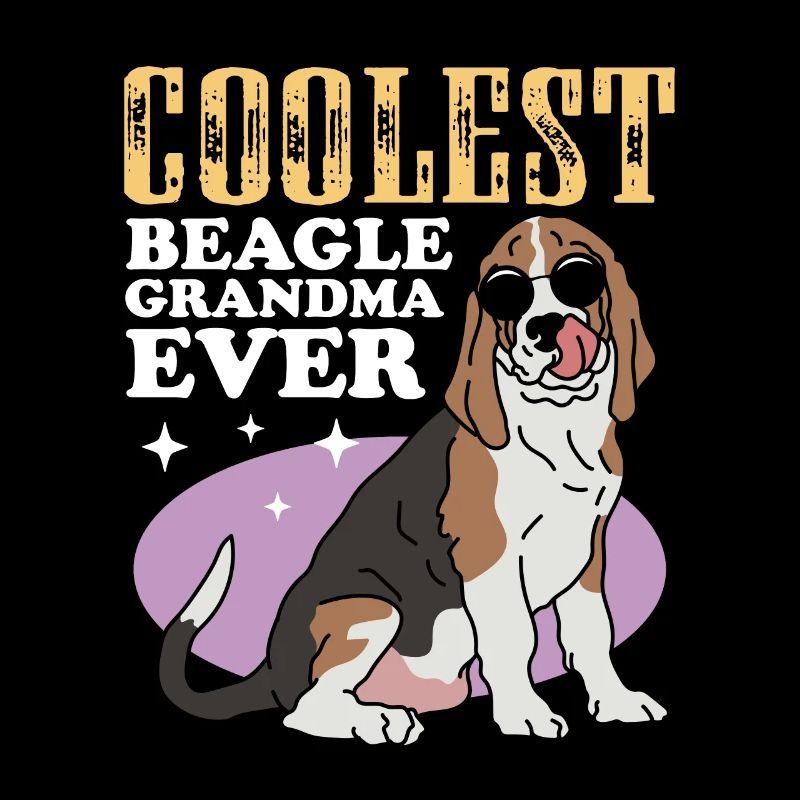 Beagle Grand-mère Propriétaire de chien Maîtresse Cadeau