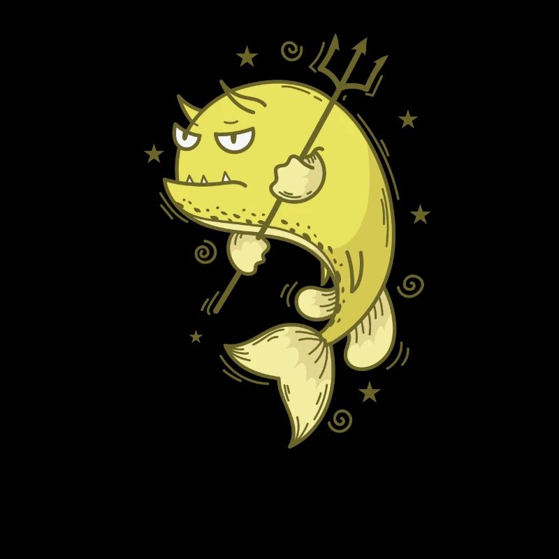 Kuhfisch mit Dreizack Meer oder Aquarium