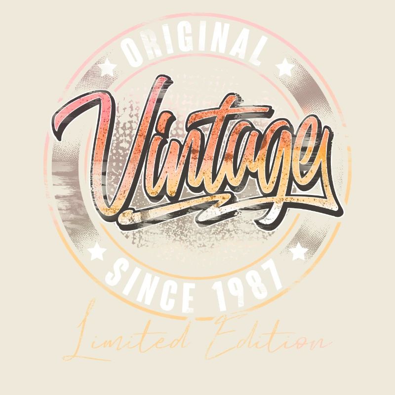 1987 Année de naissance Anniversaire Vintage