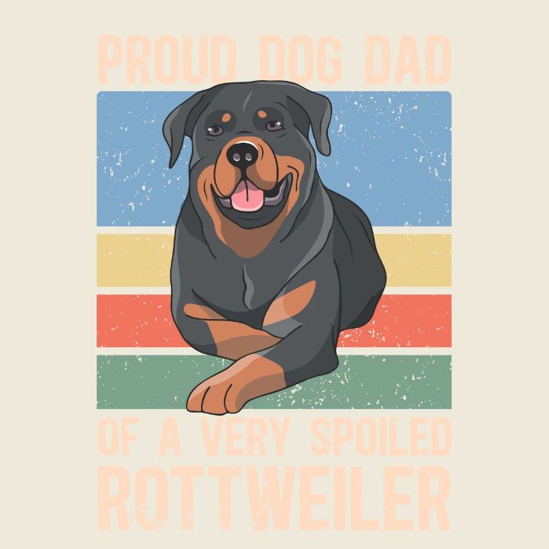 Rottweiler Dad Owner Dog Owner Gift