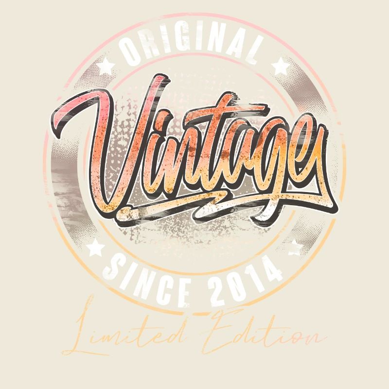2014 Année de naissance Anniversaire Vintage