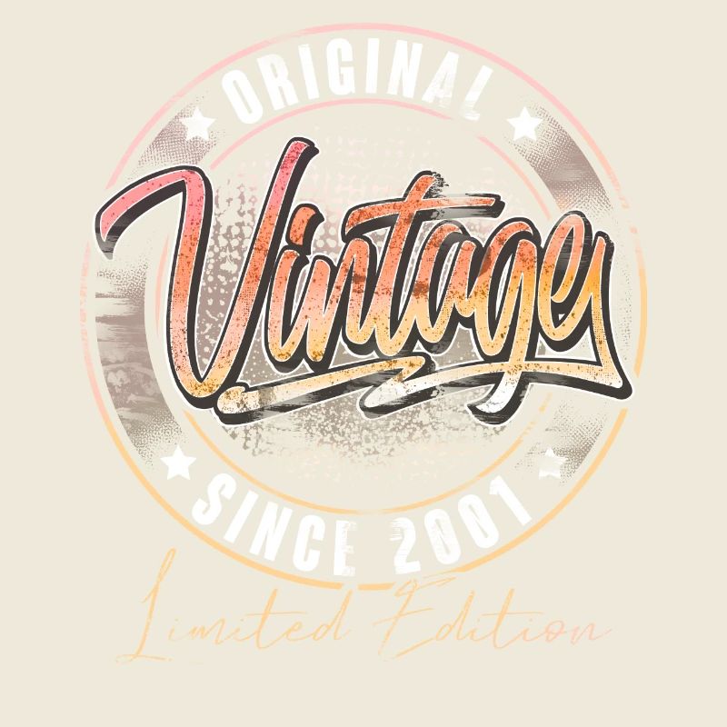 2001 Geburtsjahr Geburtstag Vintage