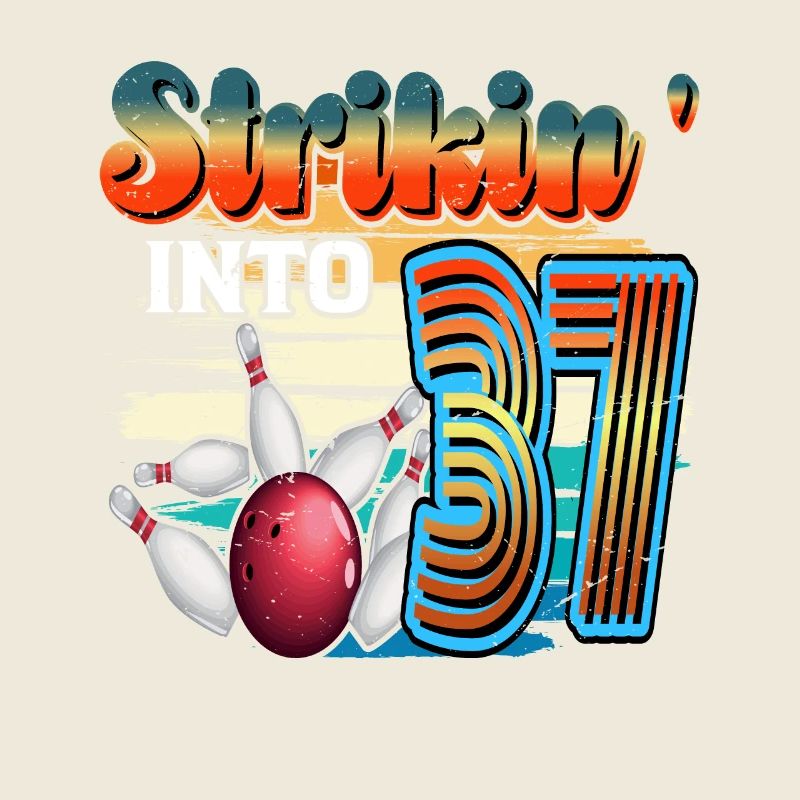 Strikin' Into 37 Bowling Bowler 37e anniversaire