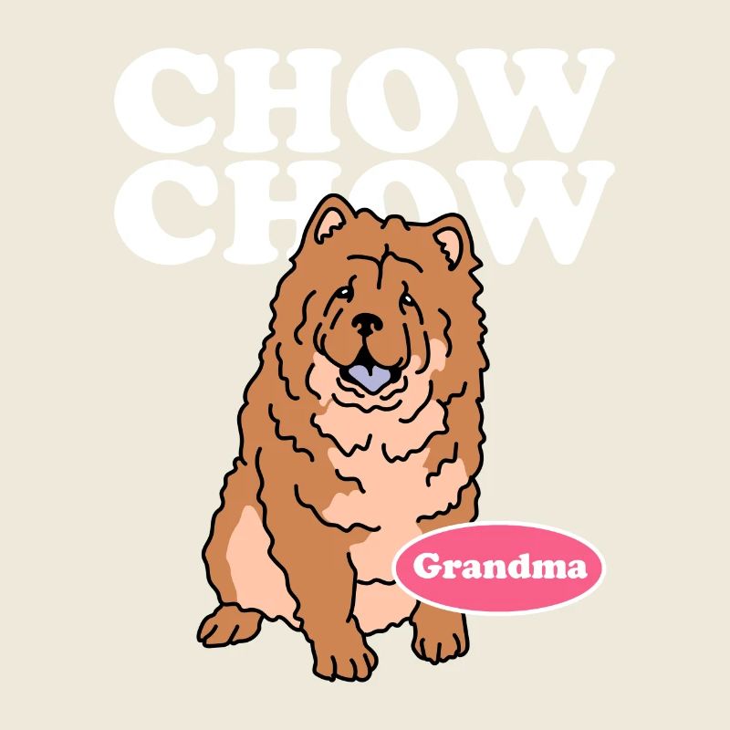 Chow Chow Grand-mère | Cadeau de propriétaire de chien de chien