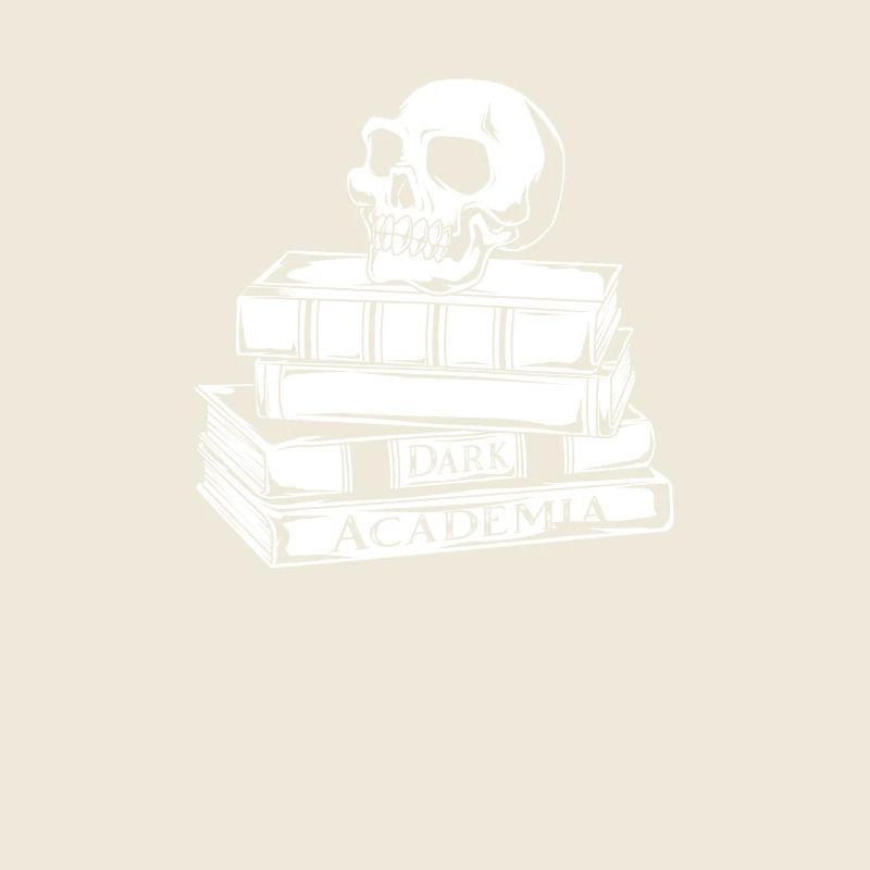 Skull on Books - Dark Academia