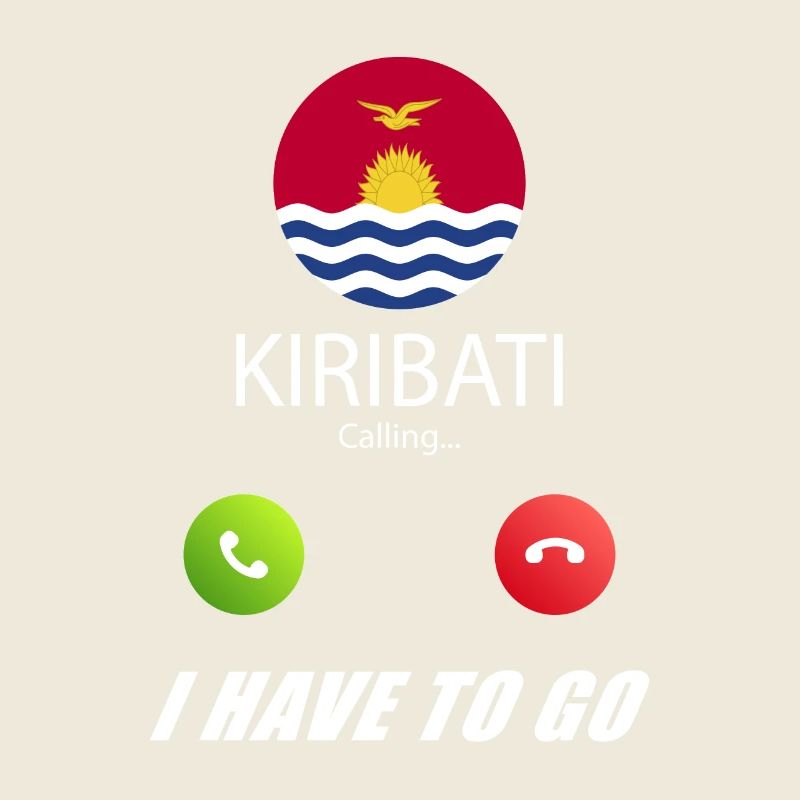 Kiribati ruft an Lusiger Flaggen Spruch