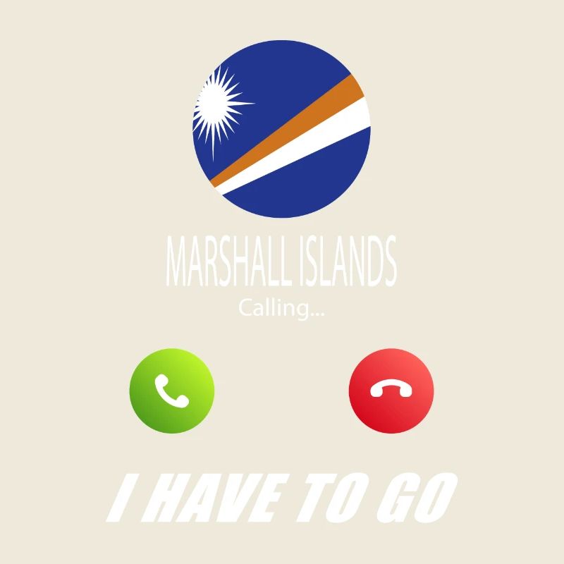 Marshallinseln ruft an Lusiger Flaggen Spruch