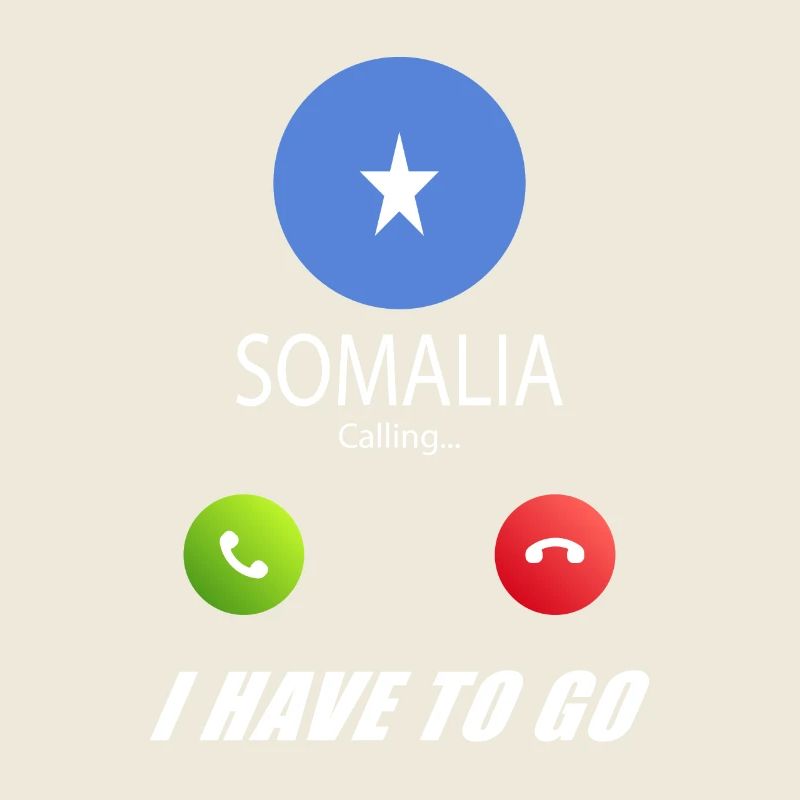 Somalia ruft an Lusiger Flaggen Spruch