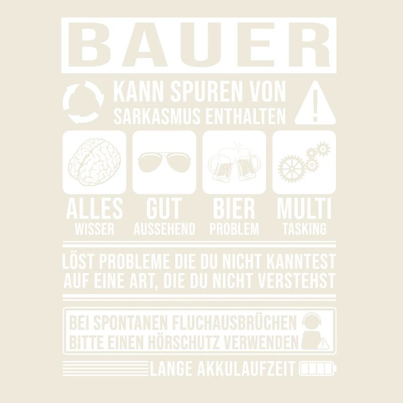 Bauer Spruch lustig