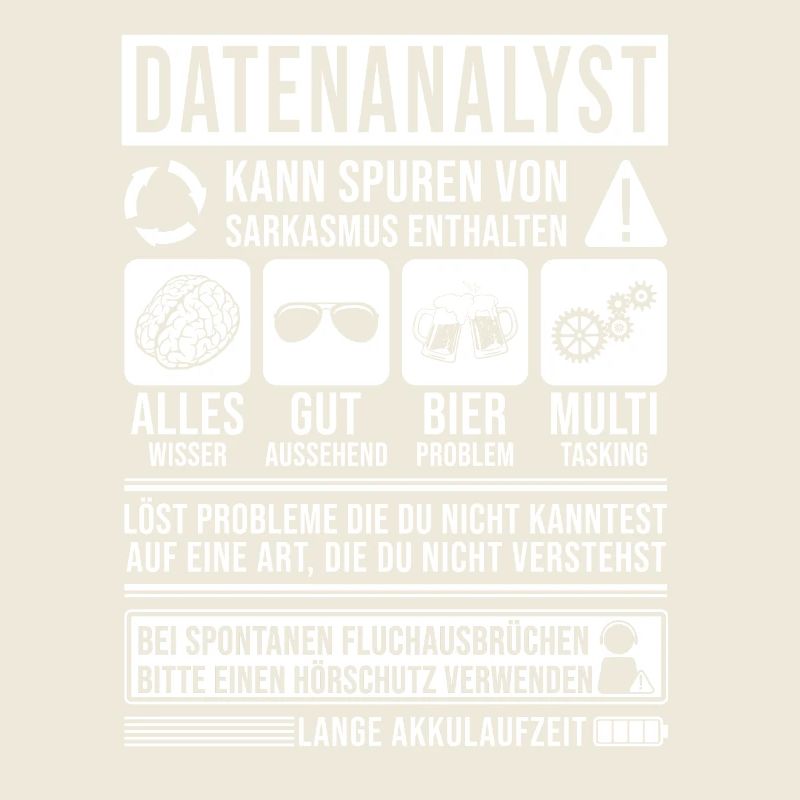 Datenanalyst Spruch lustig
