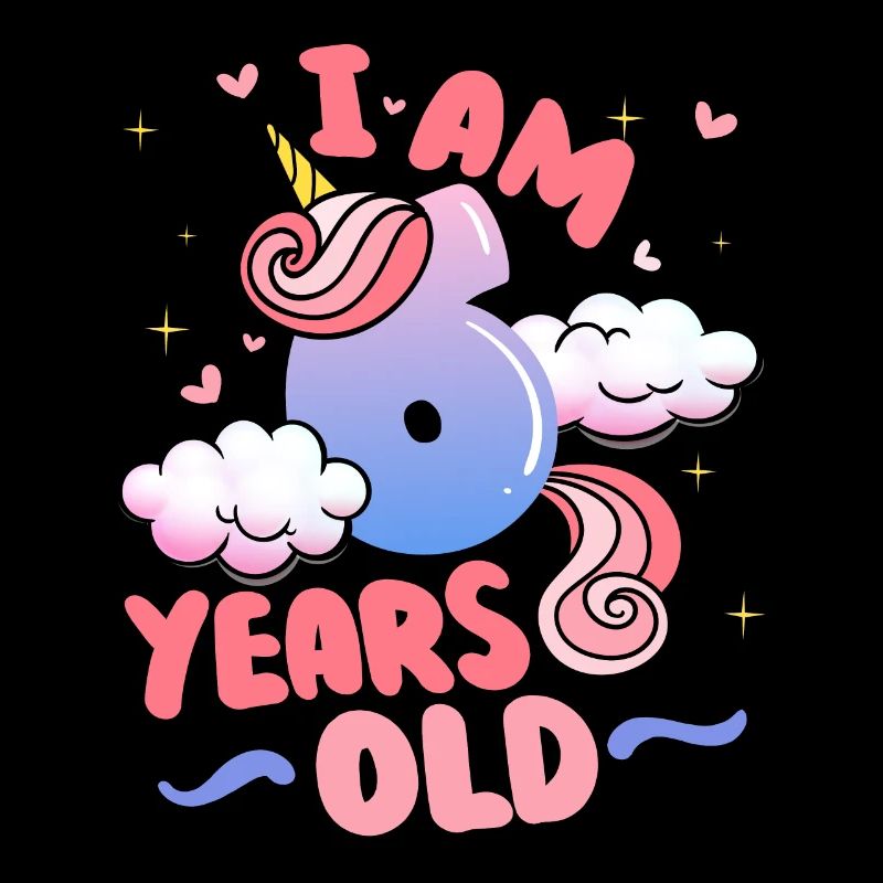 I am 6 years old | Unicorn theme | 6.