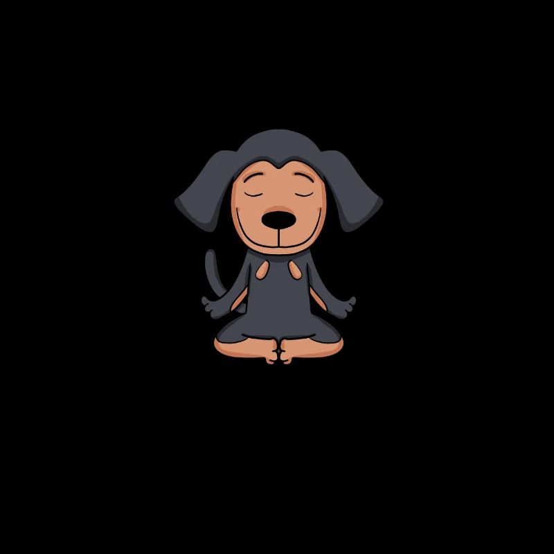 Montag Spruch Yoga - Coonhound
