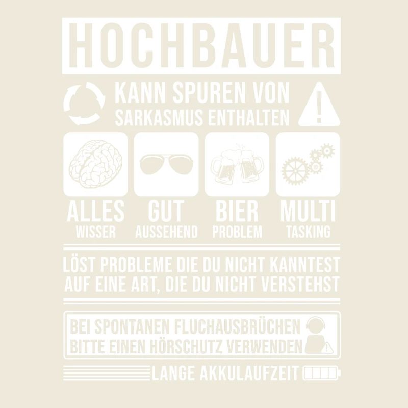 Hochbauer Spruch lustig