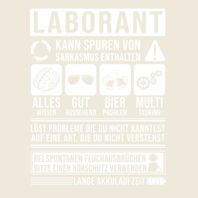 Laborant Spruch lustig