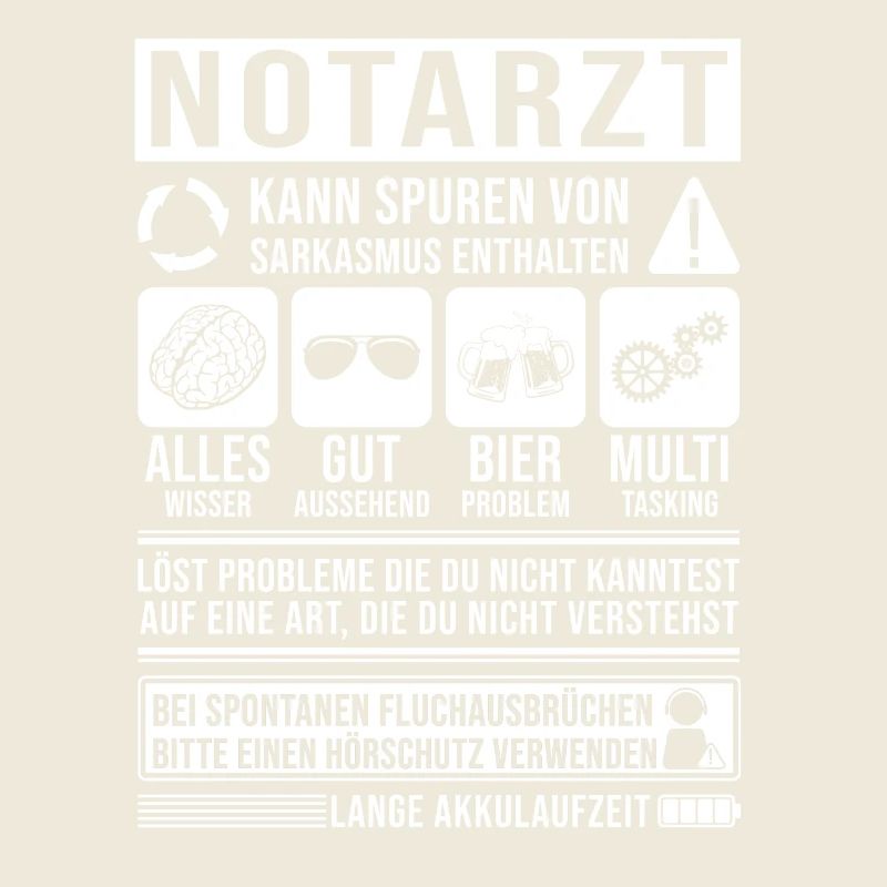 Notarzt Spruch lustig