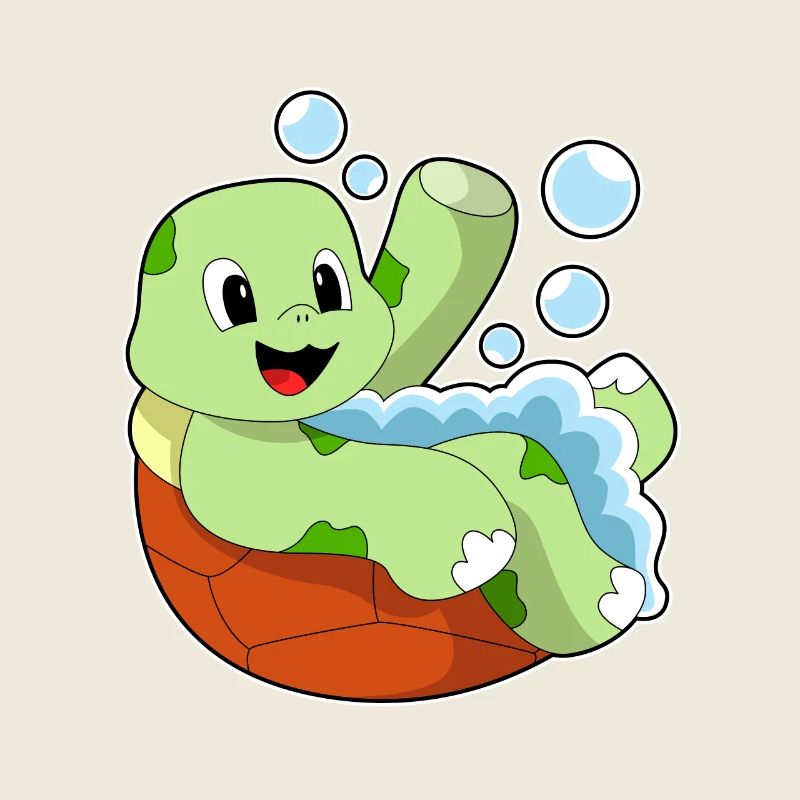 Turtle Bathing Bathtub