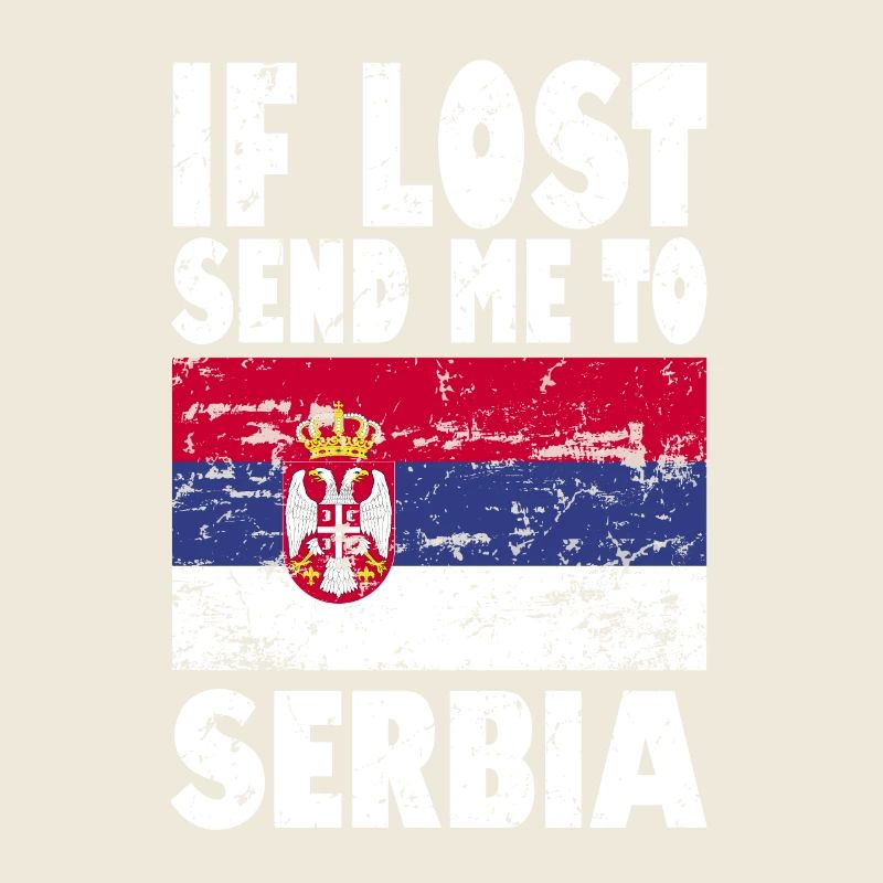 Serbien Flagge Spruch