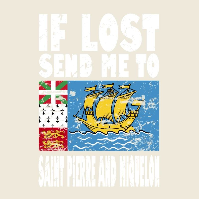 Saint Pierre and Miquelon flag saying
