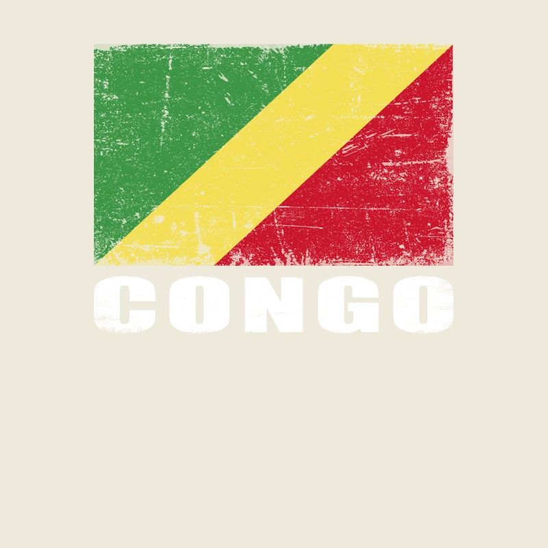 Kongo Flagge Grunge Kongo Fahne