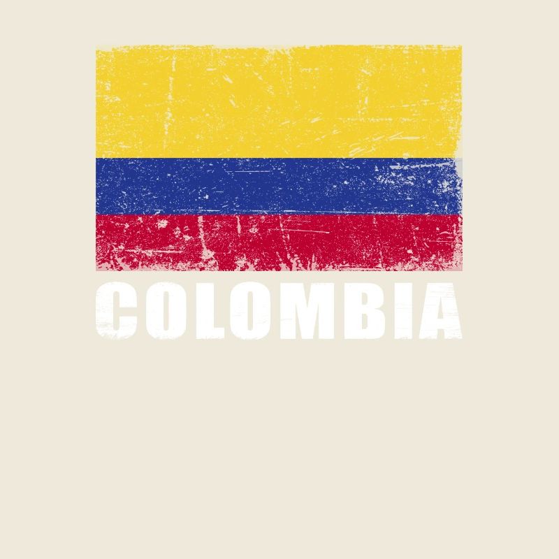 Drapeau de la Colombie Grunge Drapeau de la Colombie