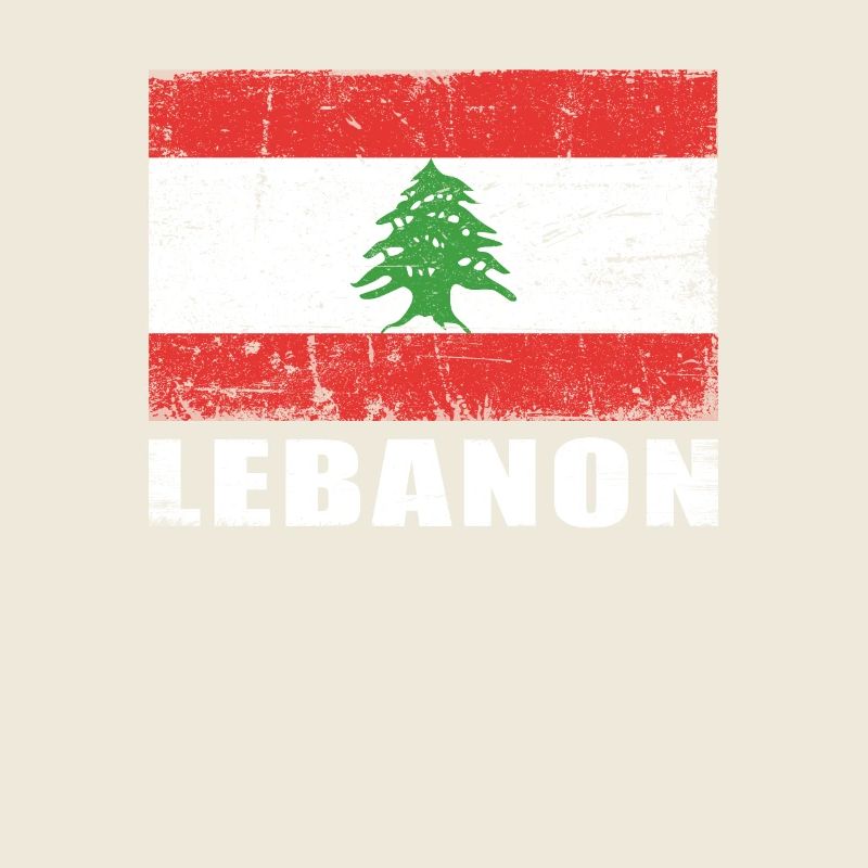 Libanon Flagge Grunge Libanon Fahne