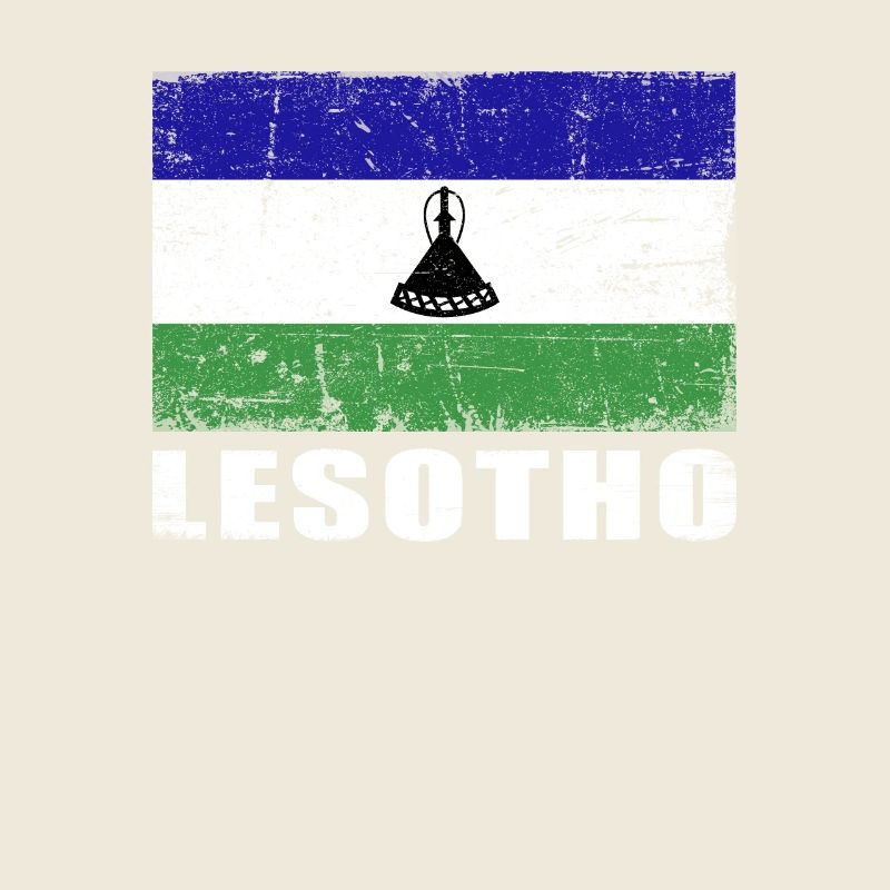 Drapeau du Lesotho Grunge Drapeau du Lesotho