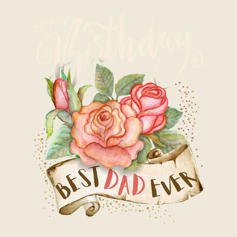Happy-Birthday, Geburtstag Dad-Daddy, Papa-Vati