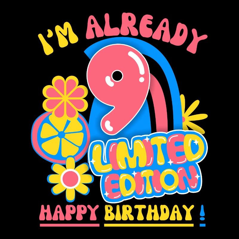 Geburtstag Kind-Kinder 9 Jahre, Kindergeburtstag