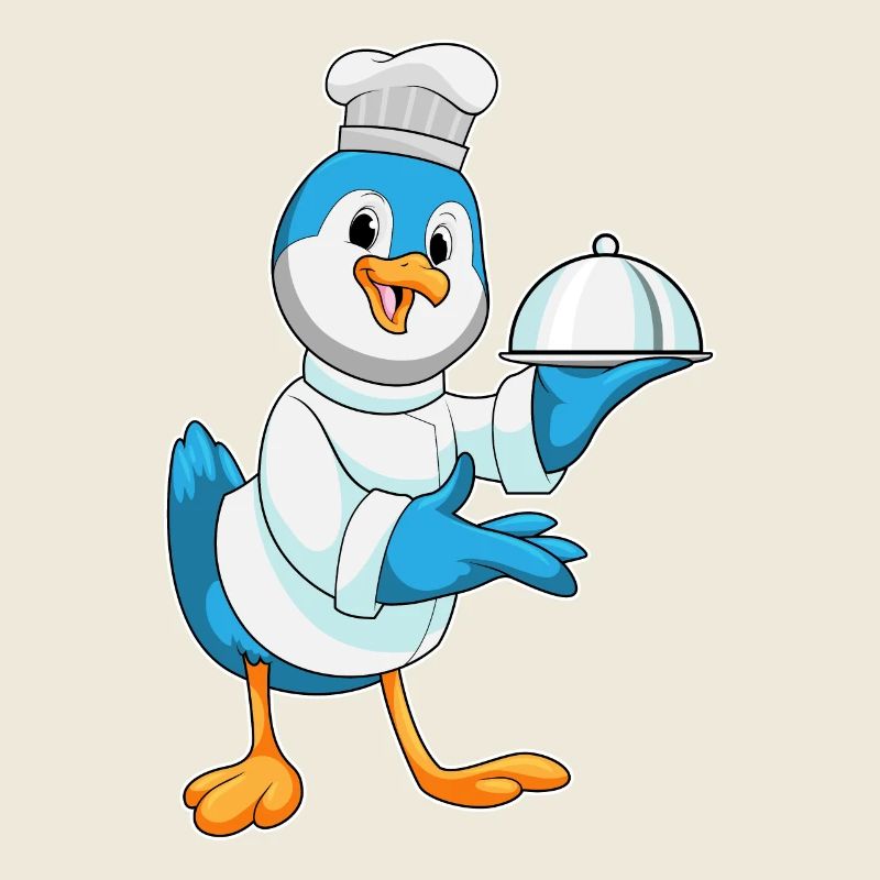 Bird Cooking Serving Bell Cooking