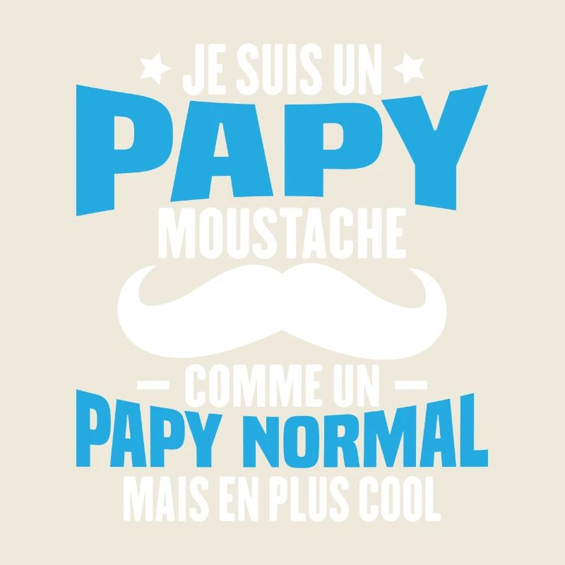 Un papy moustache comme un papy normal