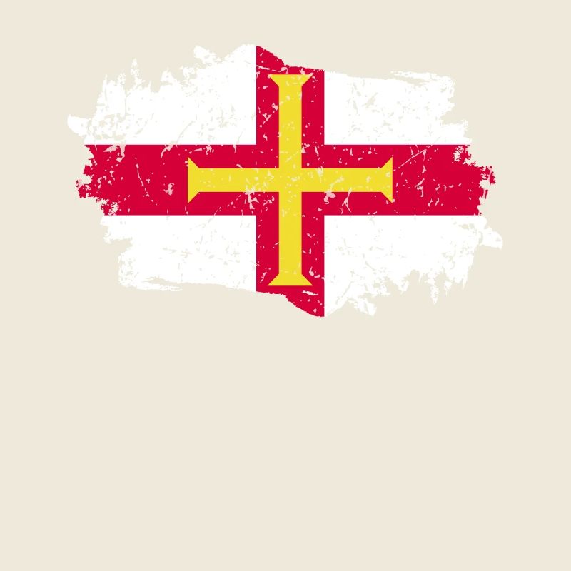 Drapeau de Guernesey Grunge Drapeau de Guernesey