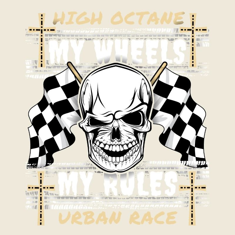 Skull, Skull, Racing, Car Racing, Biker Design