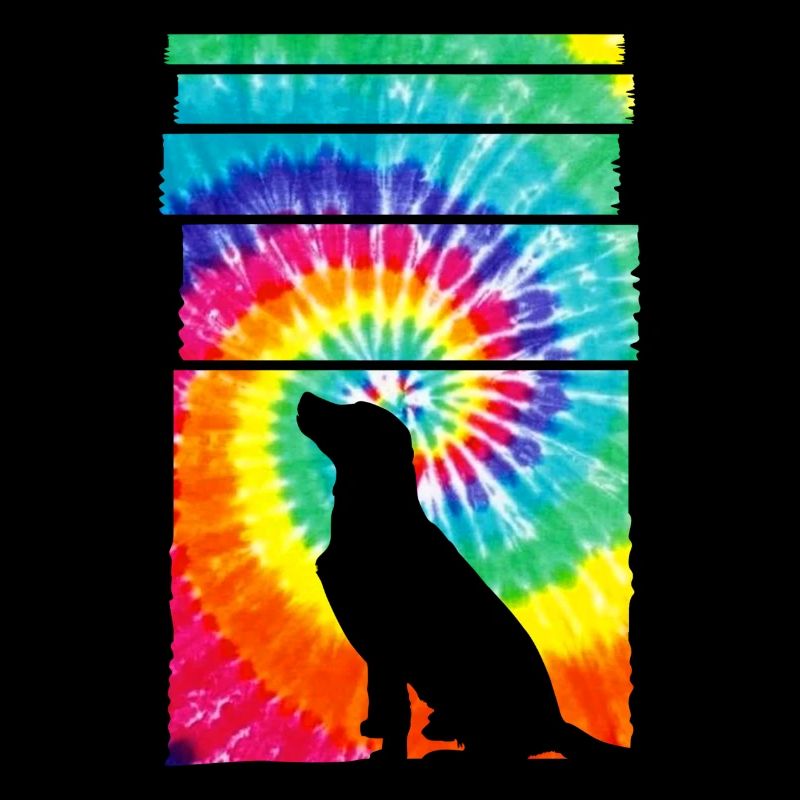 Dog Hippie Tie Dye