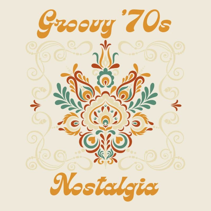 70er Jahre Retro, Hippie-Stil, lustiger Spruch