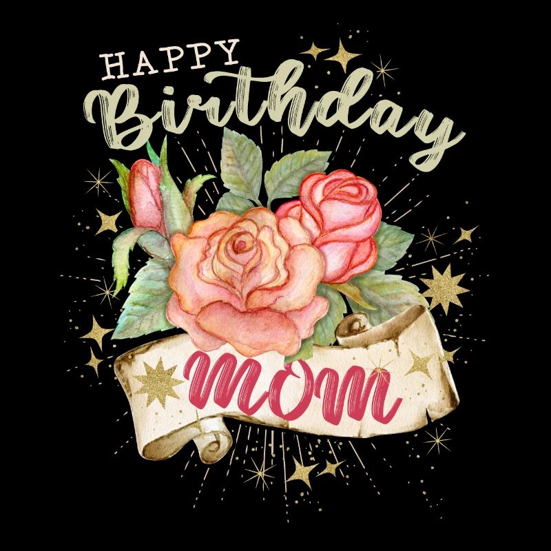 Mutter-Mama, Geburtstag Happy Birthday-Mom