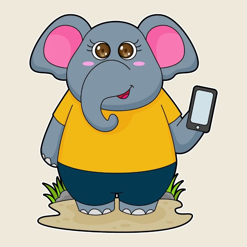 Smartphone éléphant