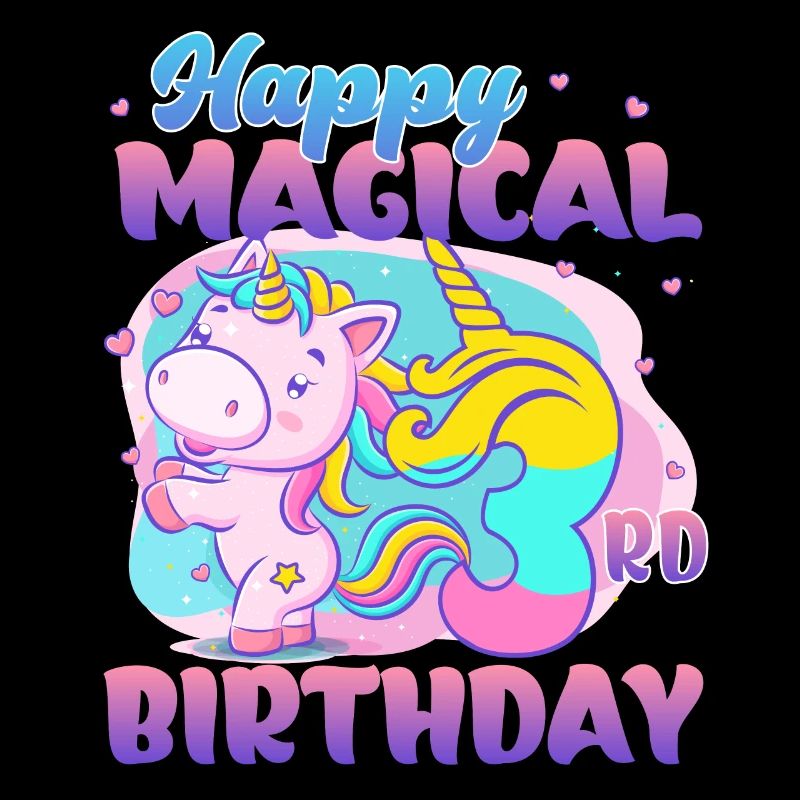 Joyeux 3ème anniversaire Licorne