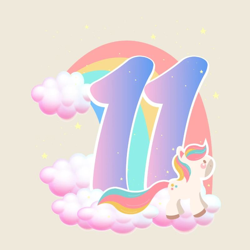 11 Unicorn Rainbow Clouds Little Pony 11.